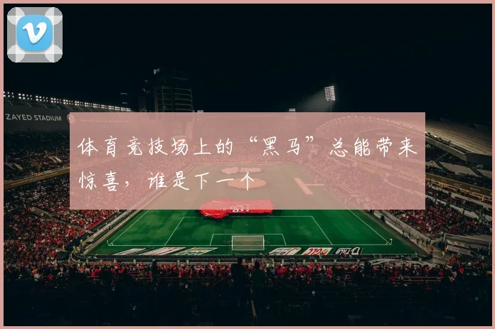 体育竞技场上的“黑马”总能带来惊喜,谁是下一个